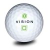 Vision Pro Tour V SnowWhite Green Golfbälle Front