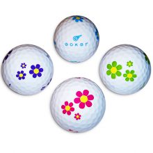 Vision Goker Daisy 4 Golfbälle lila-pink-grün-blau
