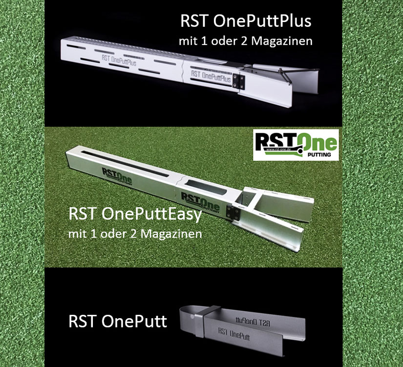 Produktpalette RST OnePutt Trainingshilfen im Vergleich
