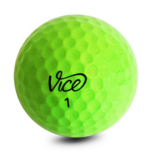 Vice PRO SOFT Neon Lime Golfbälle Gelb Ansicht Front