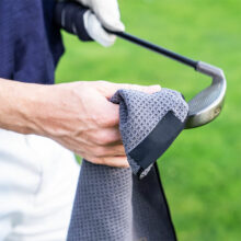 Golfhandtuch zum Golfschläger reinigen
