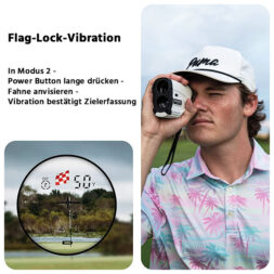 Gogogo Sport Vpro GS24-MTL Entfernungsmesser Golf Laser Flag Lock Vibration