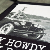 Golf Club Towel Say Howdy Stay Rowdy - Car Nahansicht oben