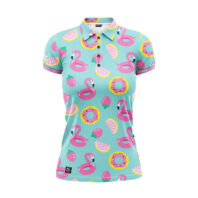 Damen Golf Poloshirt - Donut Front