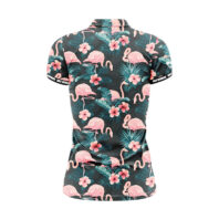 Damen Golf Poloshirt - Flamingo-Back