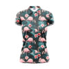 Damen Golf Poloshirt -Flamingo Front