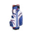 Golfbag trendGOLF Rainline Pro - wasserdicht Weiß Blau Rot seitlich