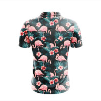 Herren Golf Poloshirt - Flamingo Back