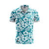 Herren Golf Poloshirt - Hibiskus Front