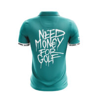 Herren Golf Poloshirt - Need Money For Golf Petrol Back
