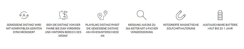 Garmin Approach Z30 GPS Laser Entfernungsmesser Icon Set