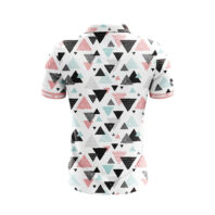 Herren Golf Poloshirt - Triangles Back