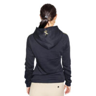 Damen Black Nature Hoodie Bio Baumwolle Back