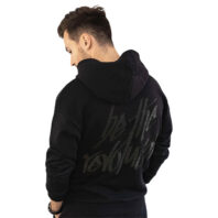 Herren Oversized Revolución Hoodie Black Bio Baumwolle Back