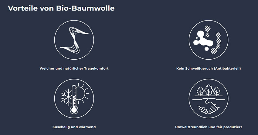 Paxarino Vorteile von Bio Baumwolle