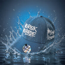 Netz-Basecap No Risk, No Birdie Petrol neu