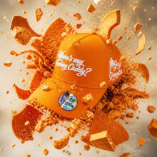 Netz-Basecap Where´s my fucking Caddy Orange