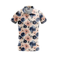 Damen Golf Poloshirt - Wild Bloom Front